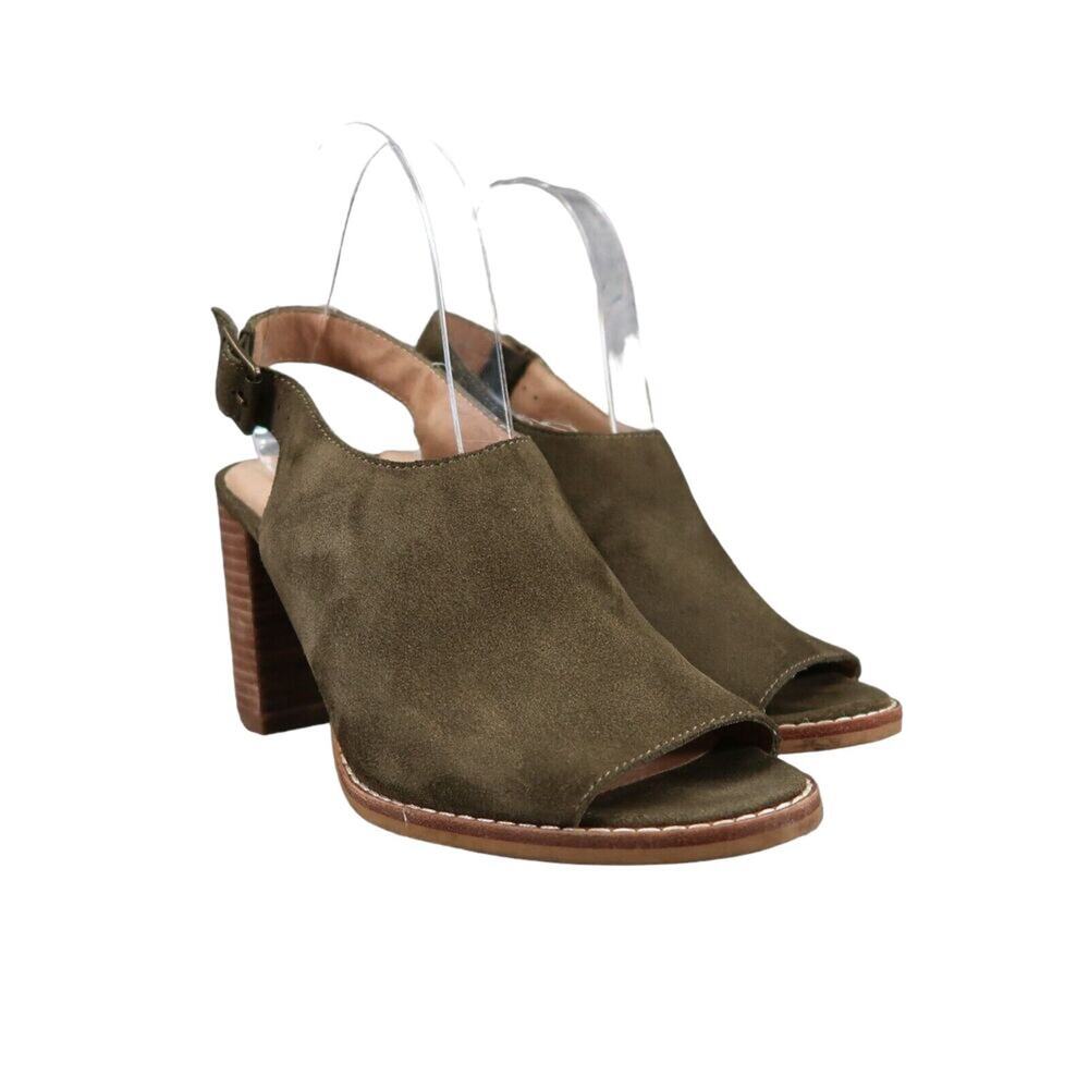 Madewell Shoes Womens 7 Sandal Booties Fashion Cary Leather Slingback Green Pump